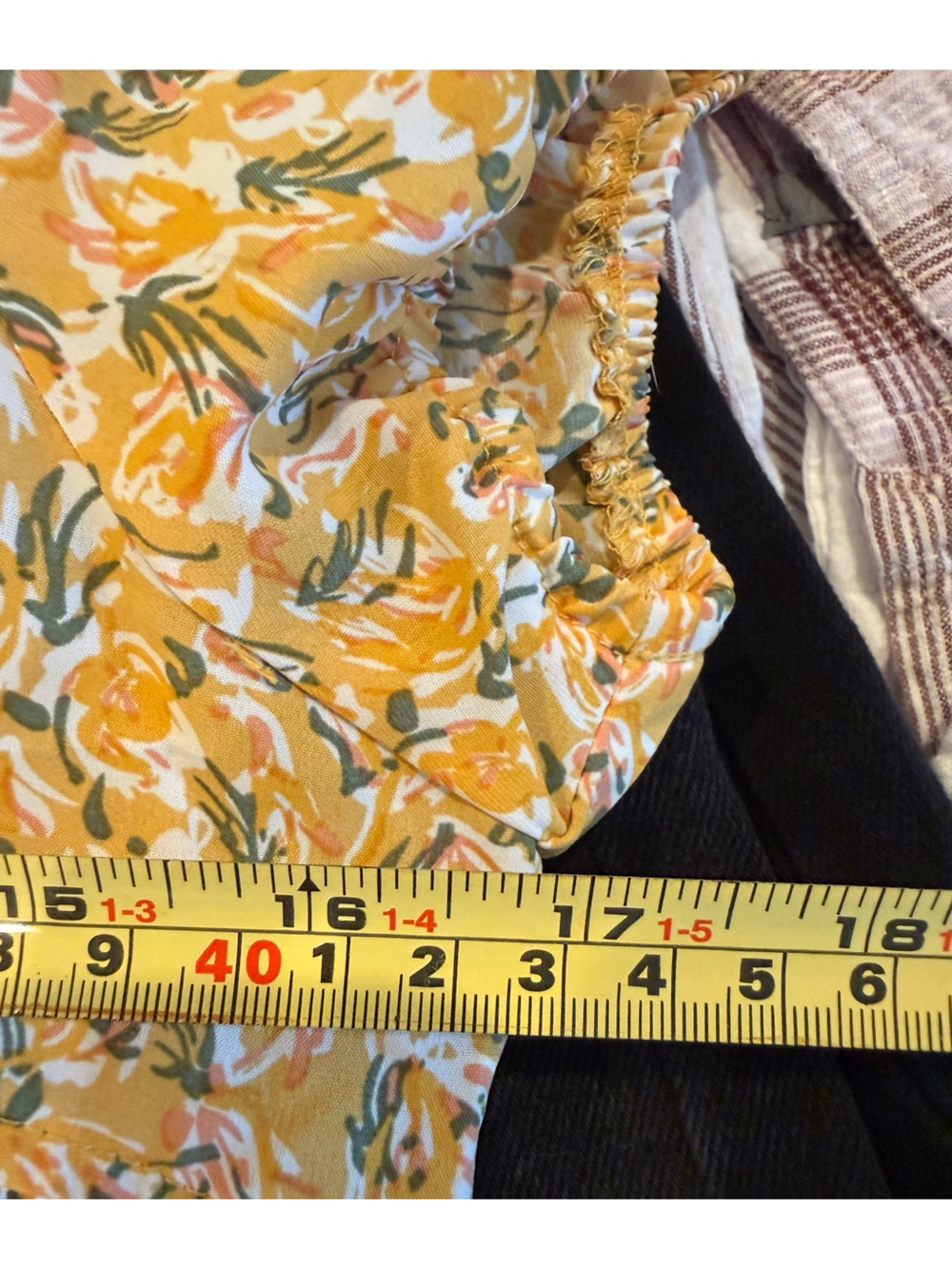 Cider Yellow Floral Drop waist Square-Neck Mini Dress with Lace Trim - Picture 7 of 7